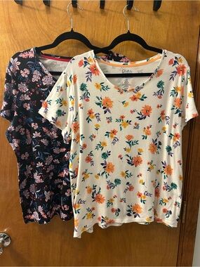 Croft & Barrow Floral “The Classic Tee”Bundle- XXL